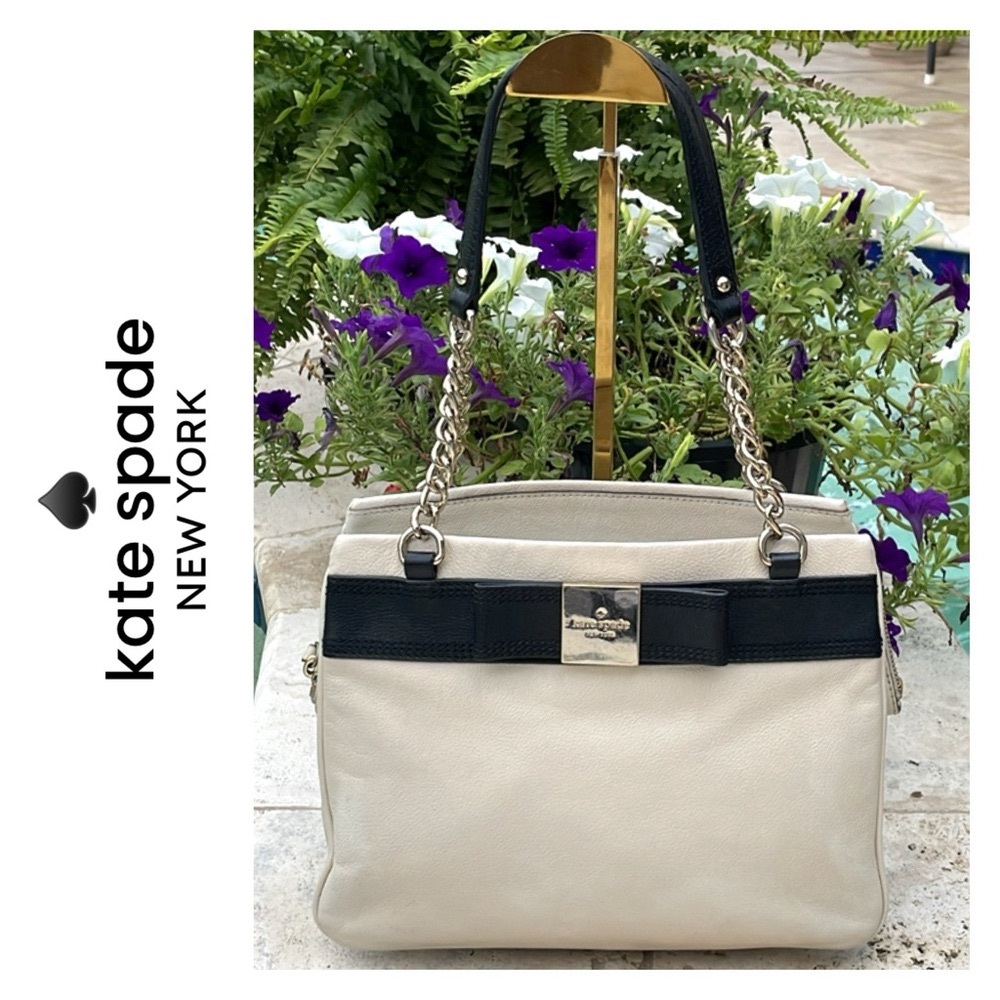 Kate Spade ♠️ NY Med Primrose Hill Darcy Leather Shoulder/Tote/Hand Bag w/Bow